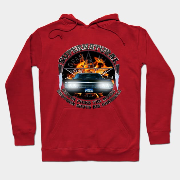 Supernatural Driver picks the music shotgun Hoodie by Ratherkool